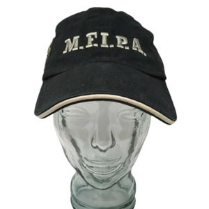 Shipyard Brewing Monkey Fist IPA Baseball Cap Cotton Black OSFM Strap Back Hat